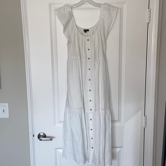 Button Down White Dress - Picture 4 of 4
